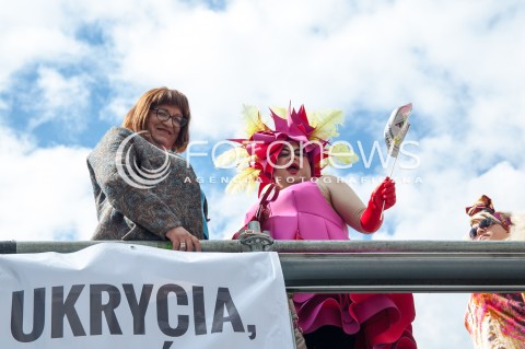  14.06.2014 WARSZAWA PARADA ROWNOSCI PRZESZLA ULICAMI WARSZAWY N/Z POSLANKA ANNA GRODZKA   