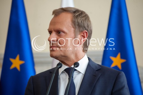  16.06.2014 KONFERENCJA PRASOWA PREMIERA DONALDA TUSKA W SPRAWIE AFERY TASMOWEJ N/Z PREMIER RP DONALD TUSK  