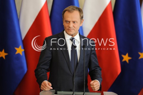  16.06.2014 WARSZAWA<br />KONFERENCJA PRASOWA PREMIERA DONALDA TUSKA<br />N/Z PREMIER DONALD TUSK<br /> 