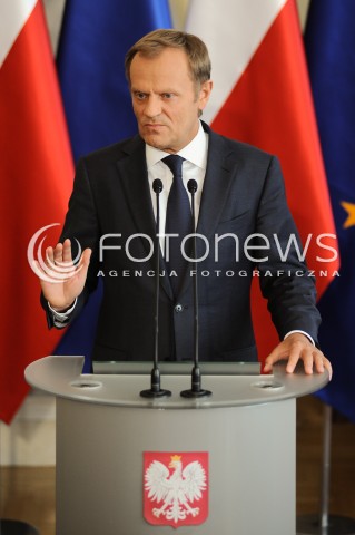  16.06.2014 WARSZAWA<br />KONFERENCJA PRASOWA PREMIERA DONALDA TUSKA<br />N/Z PREMIER DONALD TUSK<br /> 