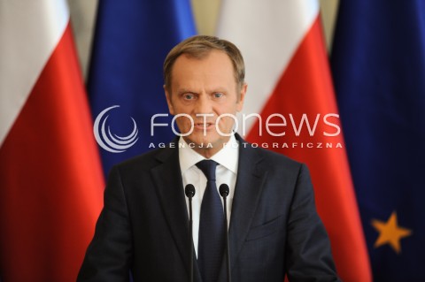  16.06.2014 WARSZAWA<br />KONFERENCJA PRASOWA PREMIERA DONALDA TUSKA<br />N/Z PREMIER DONALD TUSK<br /> 