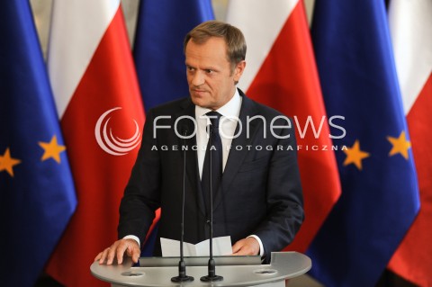  16.06.2014 WARSZAWA<br />KONFERENCJA PRASOWA PREMIERA DONALDA TUSKA<br />N/Z PREMIER DONALD TUSK<br /> 