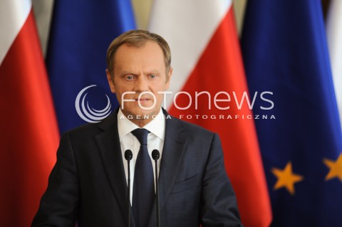  16.06.2014 WARSZAWA<br />KONFERENCJA PRASOWA PREMIERA DONALDA TUSKA<br />N/Z PREMIER DONALD TUSK<br /> 