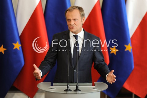  16.06.2014 WARSZAWA<br />KONFERENCJA PRASOWA PREMIERA DONALDA TUSKA<br />N/Z PREMIER DONALD TUSK<br /> 