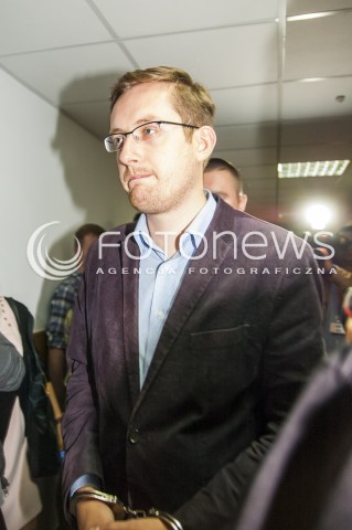  17.06.2014 WARSZAWA PROCES SADOWY KRZYSZTOFA BOSAKA I ROBERTA WINNICKIEGO W SPRAWIE STARC Z POLICJA N/Z ROBERT WINNICKI  