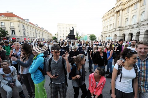  19.06.2014 WARSZAWA<br />BICIE REKORDU GUINNESSA W ROLKACH<br />N/Z UCZESTNICY IMPREZY<br /> 