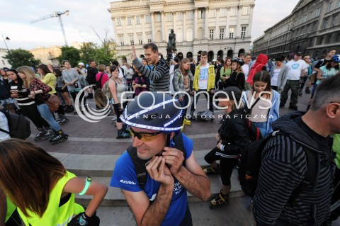  19.06.2014 WARSZAWA<br />BICIE REKORDU GUINNESSA W ROLKACH<br />N/Z UCZESTNICY IMPREZY<br /> 