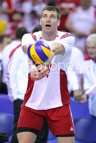  20.06.2014 KRAKOW ARENA<br />SIATKOWKA MEZCZYZN <br />LIGA SWIATOWA 2014<br />FIVB VOLLEYBALL WORLD LEAGUE 2014<br />MECZ POLSKA - BRAZYLIA ( POLAND - BRASIL ) <br />N/Z GRZEGORZ BOCIEK SYLWETKA <br /> 