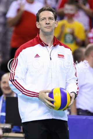  20.06.2014 KRAKOW ARENA<br />SIATKOWKA MEZCZYZN <br />LIGA SWIATOWA 2014<br />FIVB VOLLEYBALL WORLD LEAGUE 2014<br />MECZ POLSKA - BRAZYLIA ( POLAND - BRASIL ) <br />N/Z STEPHANE ANTIGA TRENER ( HEAD COACH ) SYLWETKA <br /> 