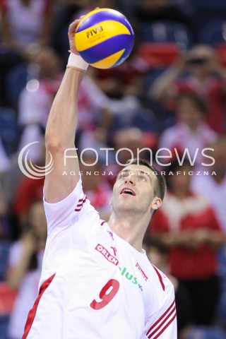  20.06.2014 KRAKOW ARENA<br />SIATKOWKA MEZCZYZN <br />LIGA SWIATOWA 2014<br />FIVB VOLLEYBALL WORLD LEAGUE 2014<br />MECZ POLSKA - BRAZYLIA ( POLAND - BRASIL ) <br />N/Z GRZEGORZ BOCIEK SYLWETKA <br /> 
