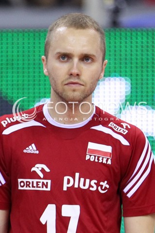  20.06.2014 KRAKOW ARENA<br />SIATKOWKA MEZCZYZN <br />LIGA SWIATOWA 2014<br />FIVB VOLLEYBALL WORLD LEAGUE 2014<br />MECZ POLSKA - BRAZYLIA ( POLAND - BRASIL ) <br />N/Z PAWEL ZATORSKI  GLOWKA PORTRET<br /> 