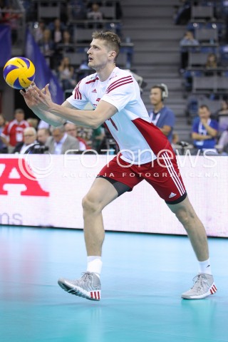  20.06.2014 KRAKOW ARENA<br />SIATKOWKA MEZCZYZN <br />LIGA SWIATOWA 2014<br />FIVB VOLLEYBALL WORLD LEAGUE 2014<br />MECZ POLSKA - BRAZYLIA ( POLAND - BRASIL ) <br />N/Z PIOTR NOWAKOWSKI SYLWETKA <br /> 