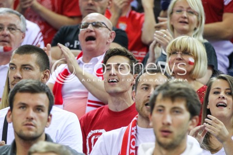  20.06.2014 KRAKOW ARENA<br />
SIATKOWKA MEZCZYZN <br />
LIGA SWIATOWA 2014<br />
FIVB VOLLEYBALL WORLD LEAGUE 2014<br />
MECZ POLSKA - BRAZYLIA ( POLAND - BRASIL ) <br />
N/Z KAMIL STOCH Z ZONA EWA BILAN STOCH PODCZAS MECZU NA TRYBUNACH SIEDZIAL MIEDZY INNYMI KIBICAMI<br />
 