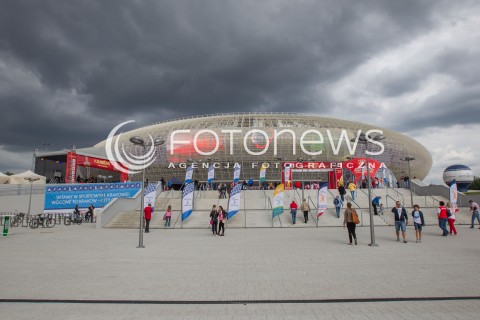  20.06.2014 KRAKOW ARENA<br />SIATKOWKA MEZCZYZN <br />LIGA SWIATOWA 2014<br />FIVB VOLLEYBALL WORLD LEAGUE 2014<br />MECZ POLSKA - BRAZYLIA ( POLAND - BRASIL ) <br />N/Z HALA W KRAKOWIE WIDOK VIEW ZEWNATRZ OUTSIDE<br /> 