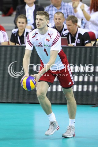  20.06.2014 KRAKOW ARENA<br />SIATKOWKA MEZCZYZN <br />LIGA SWIATOWA 2014<br />FIVB VOLLEYBALL WORLD LEAGUE 2014<br />MECZ POLSKA - BRAZYLIA ( POLAND - BRASIL ) <br />N/Z PIOTR NOWAKOWSKI SYLWETKA <br /> 