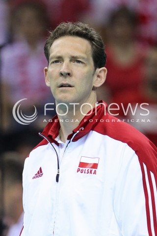  20.06.2014 KRAKOW ARENA<br />SIATKOWKA MEZCZYZN <br />LIGA SWIATOWA 2014<br />FIVB VOLLEYBALL WORLD LEAGUE 2014<br />MECZ POLSKA - BRAZYLIA ( POLAND - BRASIL ) <br />N/Z STEPHANE ANTIGA TRENER ( HEAD COACH ) SYLWETKA GLOWKA PORTRET<br /> 