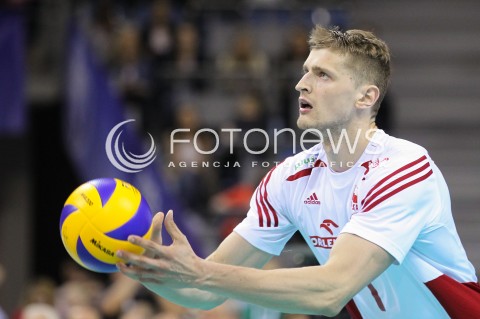  20.06.2014 KRAKOW ARENA<br />SIATKOWKA MEZCZYZN <br />LIGA SWIATOWA 2014<br />FIVB VOLLEYBALL WORLD LEAGUE 2014<br />MECZ POLSKA - BRAZYLIA ( POLAND - BRASIL ) <br />N/Z PIOTR NOWAKOWSKI SYLWETKA <br /> 