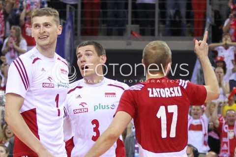  20.06.2014 KRAKOW ARENA<br />SIATKOWKA MEZCZYZN <br />LIGA SWIATOWA 2014<br />FIVB VOLLEYBALL WORLD LEAGUE 2014<br />MECZ POLSKA - BRAZYLIA ( POLAND - BRASIL ) <br />N/Z PIOTR NOWAKOWSKI DAWID KONARSKI <br /> 
