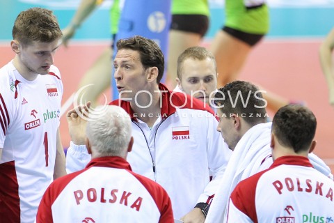  20.06.2014 KRAKOW ARENA<br />SIATKOWKA MEZCZYZN <br />LIGA SWIATOWA 2014<br />FIVB VOLLEYBALL WORLD LEAGUE 2014<br />MECZ POLSKA - BRAZYLIA ( POLAND - BRASIL ) <br />N/Z STEPHANE ANTIGA TRENER ( HEAD COACH ) <br /> 