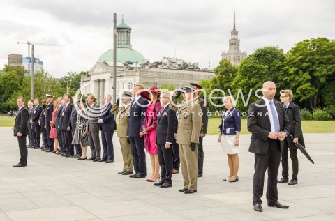  24.06.2014 CEREMONIA OFICJALNEGO POWITANIA NIDERLANDZKIEJ PARY KROLEWSKIEJ N/Z JKM WILLEM ALEXANDER JKM MAXIMA   