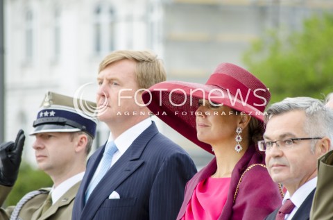  24.06.2014 CEREMONIA OFICJALNEGO POWITANIA NIDERLANDZKIEJ PARY KROLEWSKIEJ N/Z JKM WILLEM ALEXANDER JKM MAXIMA   
