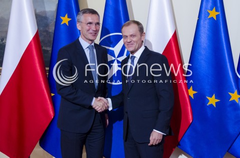  25.06.2014 WARSZAWA PREMIER RP DONALD TUSK SPOTKAL SIE Z PRZYSZLYM SZEFEM NATO JENSEM STOLTENBERGIEM N/Z PREMIER DONALD TUSK PRZYSZLY SZEF NATO JENS STOLTENBERG  