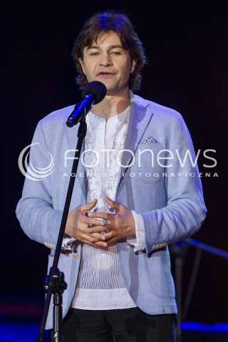  27.06.2014 RZESZOW <br />EUROPEJSKI STADION KULTURY NA STADIONIE MIEJSKIM W RZESZOWIE<br />W TYM ROKU KONCERT JEST WYRAZEM POPARCIA DLA UKRAINY<br />N/Z YEVGIEN NISHCHUK - MINISTER KULTURY UKRAINY<br /> 