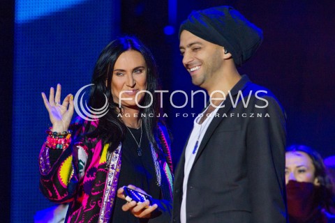  27.06.2014 RZESZOW <br />EUROPEJSKI STADION KULTURY NA STADIONIE MIEJSKIM W RZESZOWIE<br />W TYM ROKU KONCERT JEST WYRAZEM POPARCIA DLA UKRAINY<br />N/Z <br />KAYAH<br />IDAN RAICHEL (IZRAEL)<br /> 