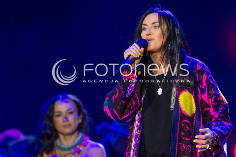  27.06.2014 RZESZOW <br />EUROPEJSKI STADION KULTURY NA STADIONIE MIEJSKIM W RZESZOWIE<br />W TYM ROKU KONCERT JEST WYRAZEM POPARCIA DLA UKRAINY<br />N/Z KAYAH<br /> 