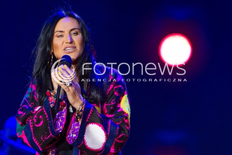  27.06.2014 RZESZOW <br />EUROPEJSKI STADION KULTURY NA STADIONIE MIEJSKIM W RZESZOWIE<br />W TYM ROKU KONCERT JEST WYRAZEM POPARCIA DLA UKRAINY<br />N/Z KAYAH<br /> 