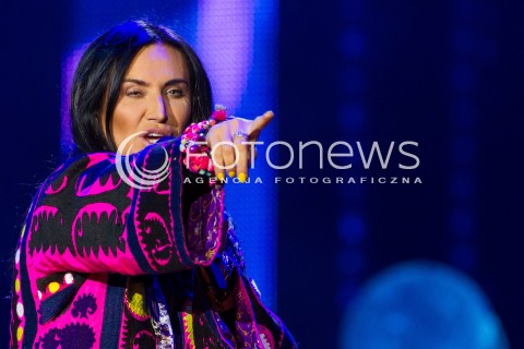  27.06.2014 RZESZOW <br />EUROPEJSKI STADION KULTURY NA STADIONIE MIEJSKIM W RZESZOWIE<br />W TYM ROKU KONCERT JEST WYRAZEM POPARCIA DLA UKRAINY<br />N/Z KAYAH<br /> 