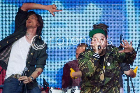  27.06.2014 RZESZOW <br />EUROPEJSKI STADION KULTURY NA STADIONIE MIEJSKIM W RZESZOWIE<br />W TYM ROKU KONCERT JEST WYRAZEM POPARCIA DLA UKRAINY<br />N/Z JAMAL<br /> 