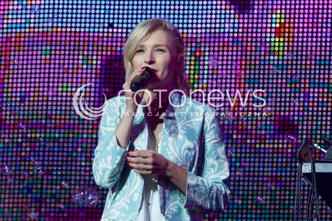  27.06.2014 RZESZOW <br />EUROPEJSKI STADION KULTURY NA STADIONIE MIEJSKIM W RZESZOWIE<br />W TYM ROKU KONCERT JEST WYRAZEM POPARCIA DLA UKRAINY<br />N/Z MELA KOTELUK<br /> 