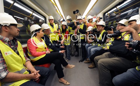 Pierwszy przejazd drugą linią metra w Warszawie