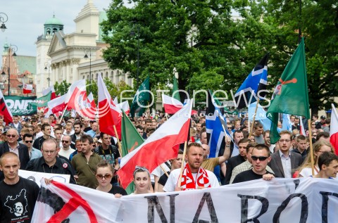Antyrządowa demonstracja środowisk narodowych w Warszawie