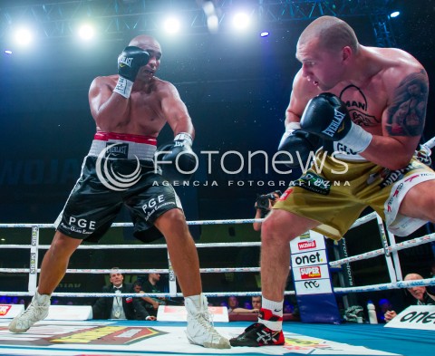  28.06.2014 RZESZOW <br />WOJAK BOXING NIGHT W RZESZOWIE<br />N/Z KRZYSZTOF GLOWACKI ISMAIL ABDOUL<br /> 