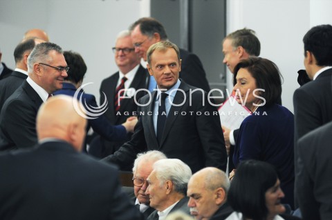  04.07.2014 WARSZAWA<br />UROCZYSTOSCI 25 - LECIA ODRODZONEGO SENATU<br />N/Z PREMIER DONALD TUSK <br /> 