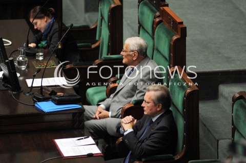  04.07.2014 WARSZAWA<br />UROCZYSTOSCI 25 - LECIA ODRODZONEGO SENATU<br />N/Z JOZEF ZYCH BYLY MARSZALEK SEJMU<br /> 