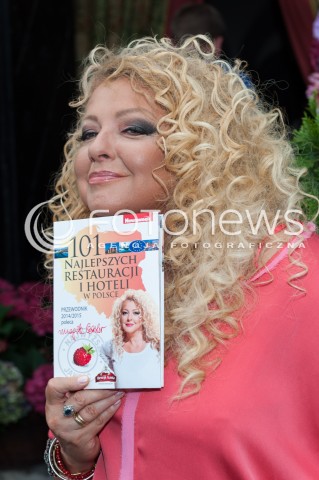  08.07.2014 WARSZAWA <br />RESTAURACJA U FUKIERA<br />PREMIERA PRZEWODNIKA MAGDY GESSLER<br />N/Z MAGDA GESSLER<br /> 