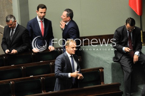  11.07.2014 WARSZAWA SEJM RP<br />OBRADY SEJMU GLOWOWANIE O WOTUM NIEUFNOSCI DLA RZADU<br />N/Z PREMIER DONALD TUSK<br /> 