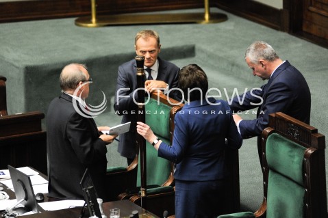  11.07.2014 WARSZAWA SEJM RP<br />OBRADY SEJMU GLOWOWANIE O WOTUM NIEUFNOSCI DLA RZADU<br />N/Z PREMIER DONALD TUSK EWA KOPACZ<br /> 