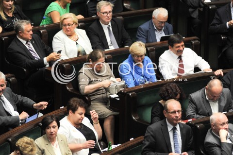  11.07.2014 WARSZAWA SEJM RP<br />OBRADY SEJMU<br />N/Z KRYSTYNA PAWLOWICZ MALUJE SIE<br /> 