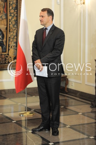  14.07.2014 WARSZAWA<br />ODZNACZENIE RADOSLAWA SIKORSKIEGO<br />N/Z RADOSLAW SIKORSKI<br /> 