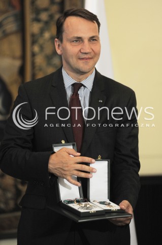  14.07.2014 WARSZAWA<br />ODZNACZENIE RADOSLAWA SIKORSKIEGO<br />N/Z RADOSLAW SIKORSKI<br /> 