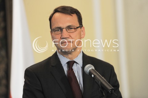  14.07.2014 WARSZAWA<br />ODZNACZENIE RADOSLAWA SIKORSKIEGO<br />N/Z RADOSLAW SIKORSKI<br /> 