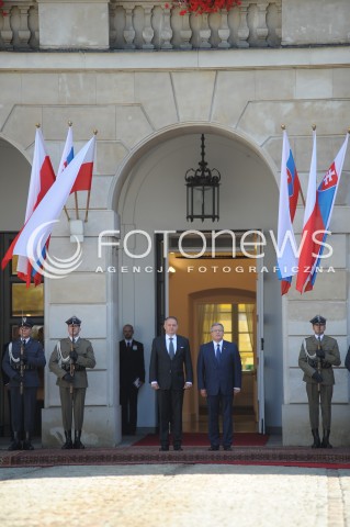  15.07.2014 WARSZAWA<br />WIZYTA PREZYDENTA REPUBLIKI SLOWACKIEJ<br />N/Z ANDREJ KISKA REZYDENT RP BRONISLAW KOMOROWSKI<br /> 