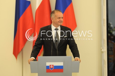  15.07.2014 WARSZAWA<br />WIZYTA PREZYDENTA REPUBLIKI SLOWACKIEJ<br />N/Z ANDREJ KISKA<br /> 