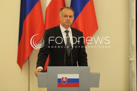 15.07.2014 WARSZAWA<br />WIZYTA PREZYDENTA REPUBLIKI SLOWACKIEJ<br />N/Z ANDREJ KISKA<br /> 