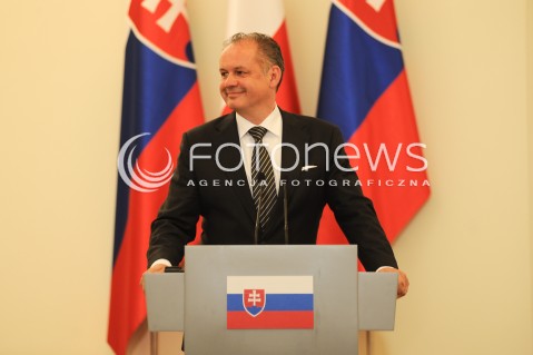  15.07.2014 WARSZAWA<br />WIZYTA PREZYDENTA REPUBLIKI SLOWACKIEJ<br />N/Z ANDREJ KISKA<br /> 