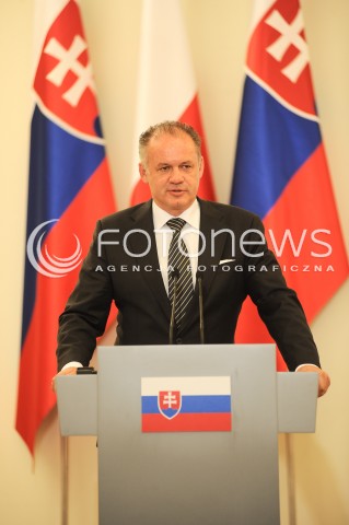  15.07.2014 WARSZAWA<br />WIZYTA PREZYDENTA REPUBLIKI SLOWACKIEJ<br />N/Z ANDREJ KISKA<br /> 